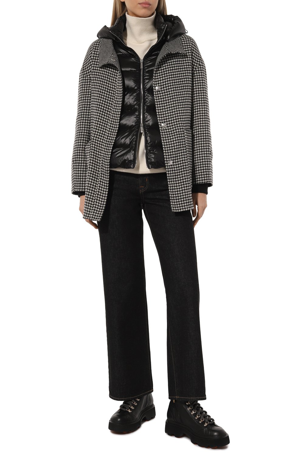 Кожаные хайкеры SANTONI черного цвета по цене 89950 руб., арт. WTHG71293GA2NLGA, фото 2 Кожаные хайкеры SANTONI, арт. WTHG71293GA2NLGA, фото 2