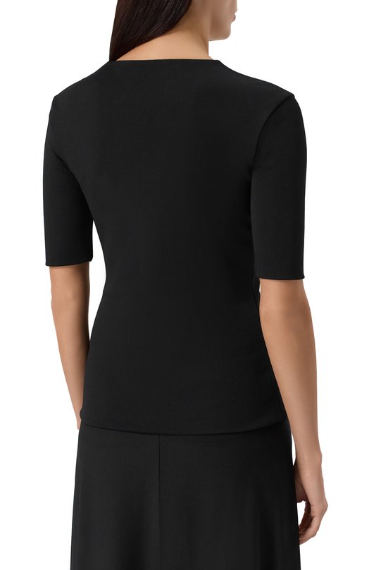 Топ из вискозы Jil Sander J04NC0002/J65016 Чёрный  J04NC0002/J65016 Фото 4