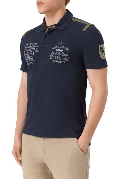 Хлопковое поло AERONAUTICA MILITARE, арт. 251P01860P173, фото 3