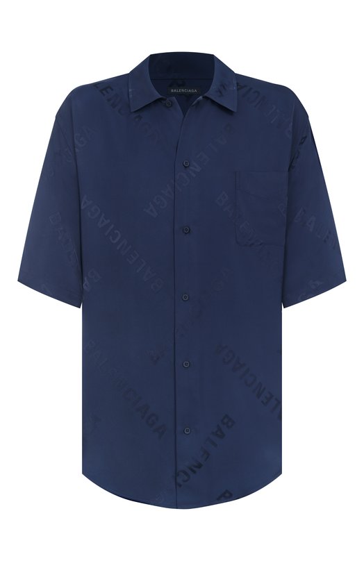 Рубашка из вискозы Balenciaga 681813/T0013 Синий 681813/T0013