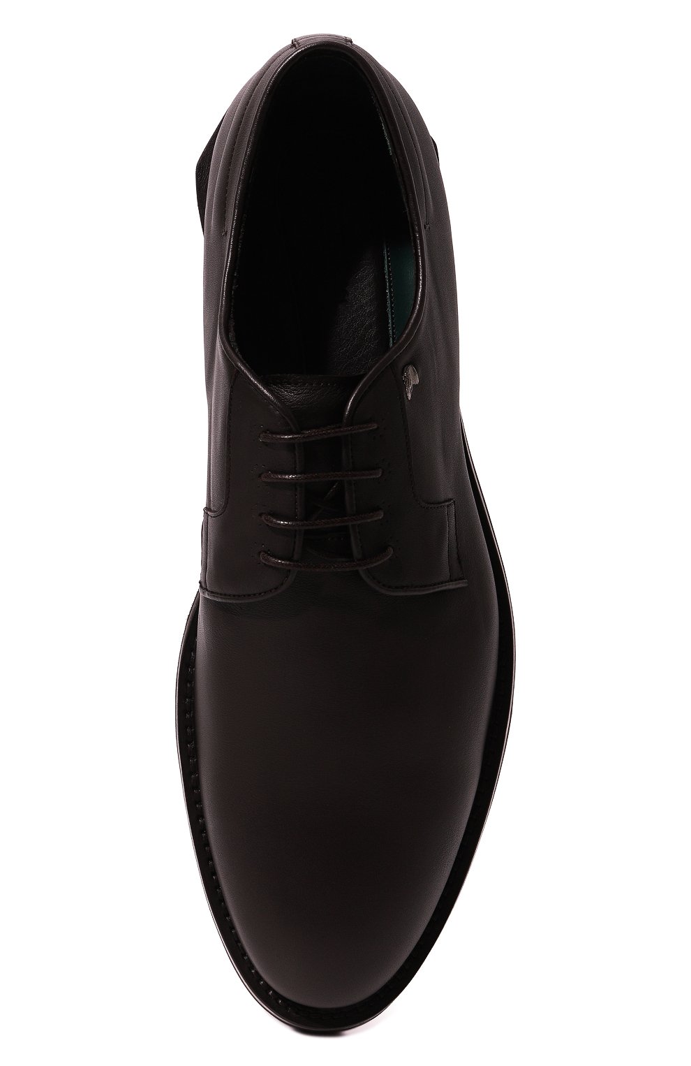 Кожаные дерби STEFANO RICCI темно-коричневого цвета по цене 122000 руб., арт. US727G5171/VTS, фото 6 Кожаные дерби STEFANO RICCI, арт. US727G5171/VTS, фото 6