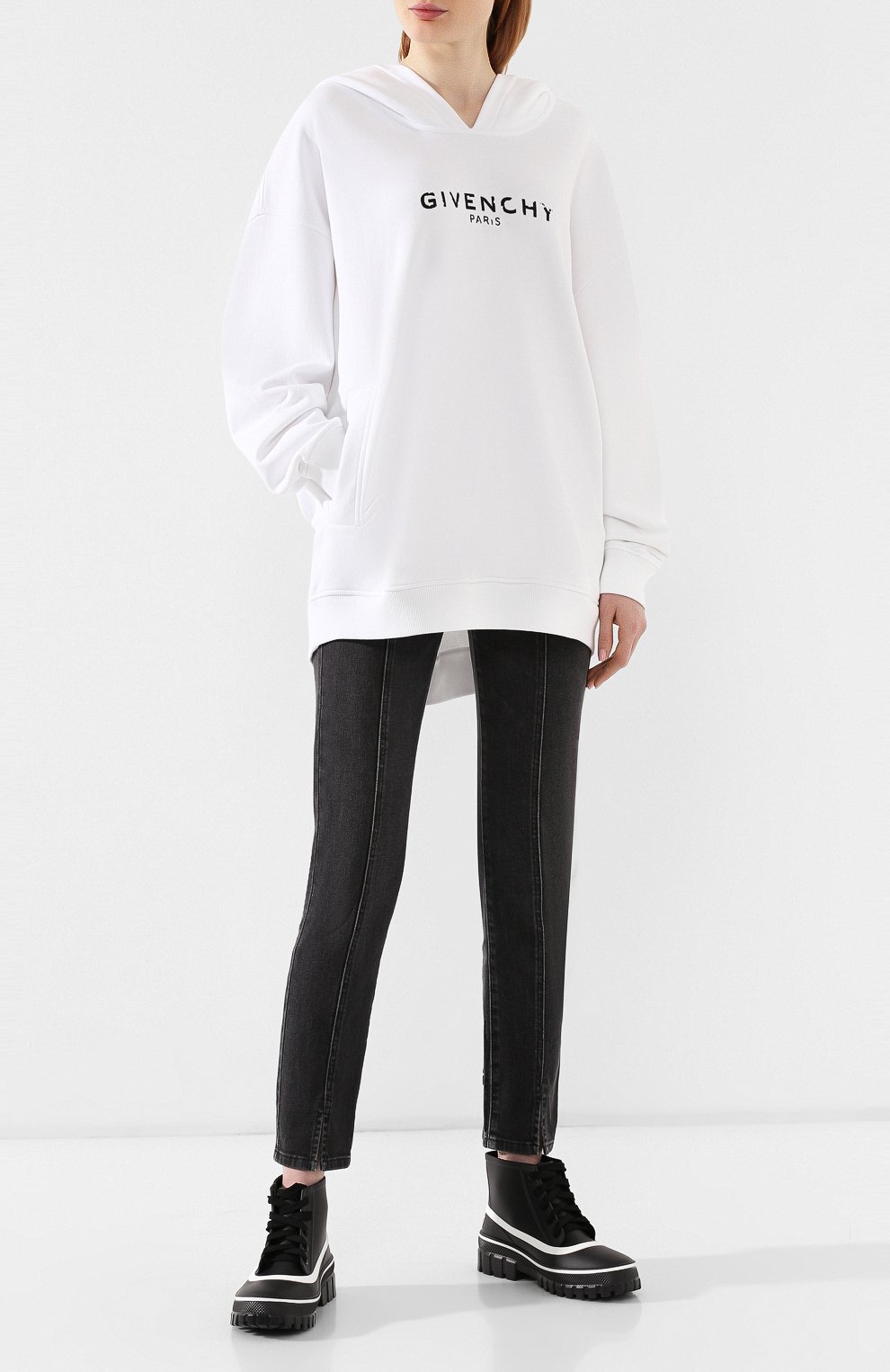 Хлопковое худи GIVENCHY, арт. BWJ00B3Z0Y, фото 2