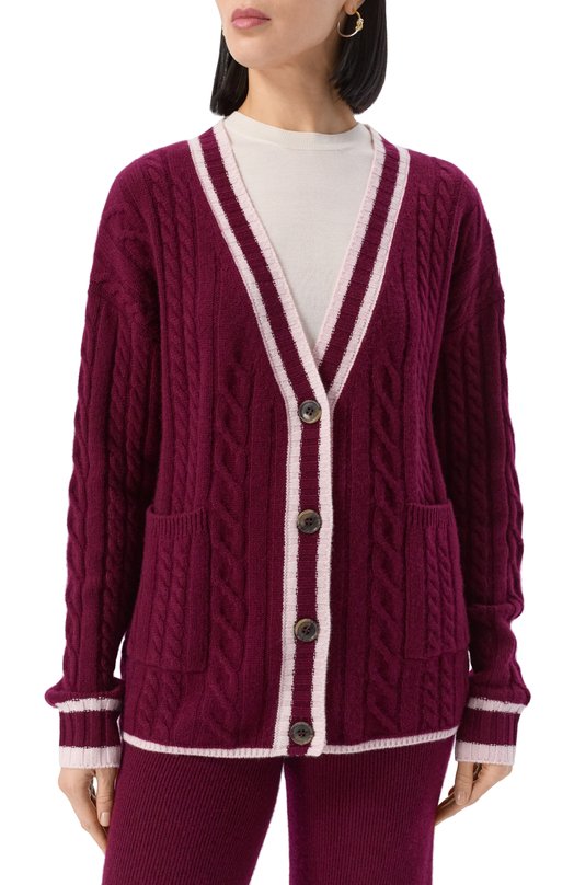 Кашемировый кардиган Addicted AD2506 Бордовый  AD2506 Фото 3
