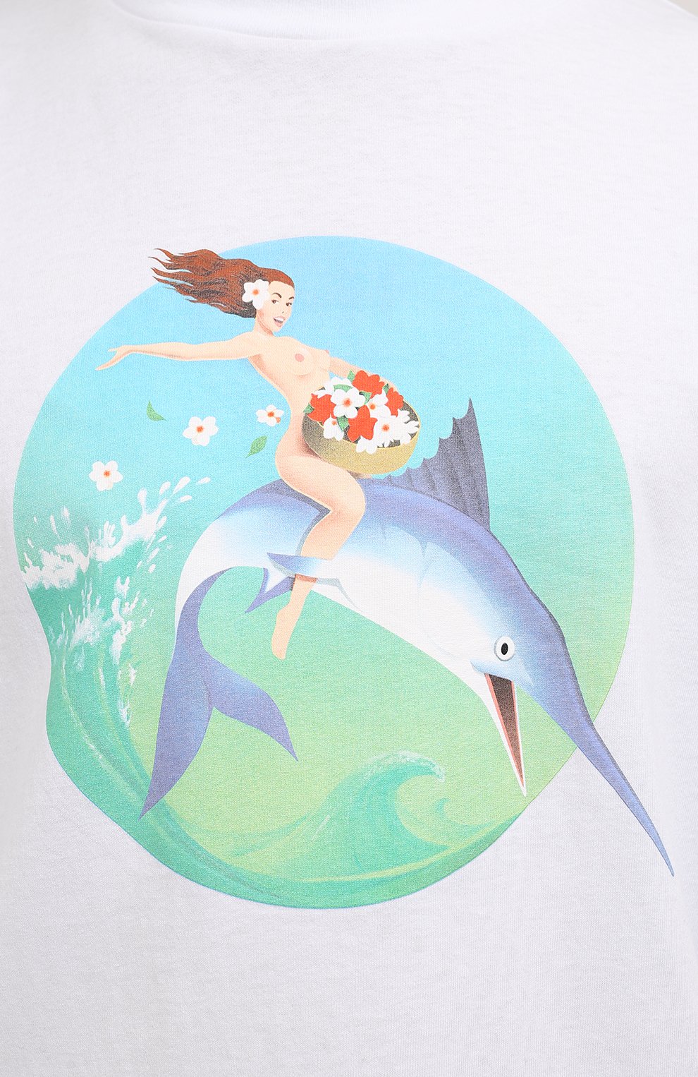 Хлопковая футболка PALM ANGELS, арт. PMAA002S21JER0010144, фото 5