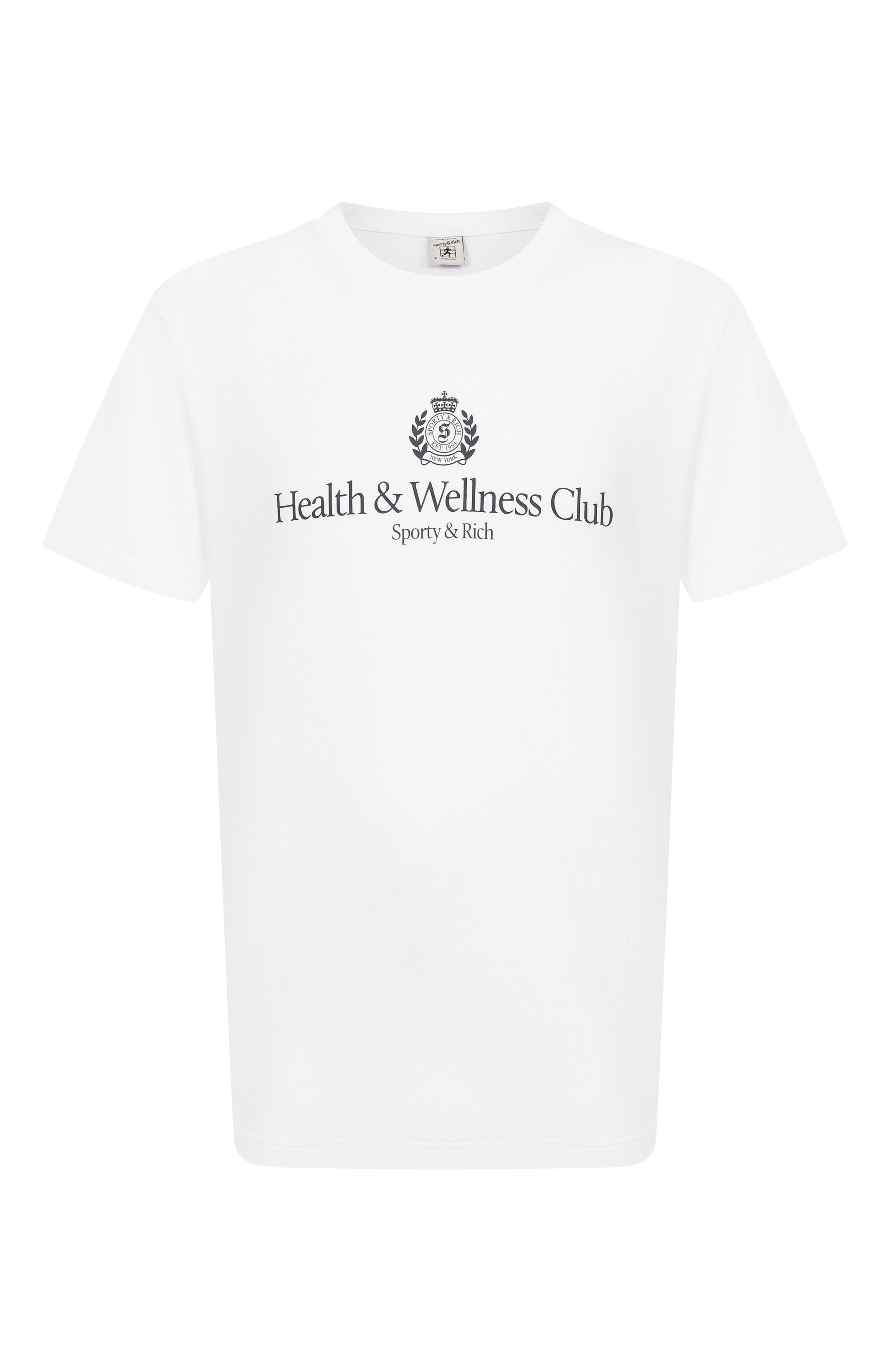 Хлопковая футболка SPORTY AND RICH, арт. T0043620241WH01, фото 1