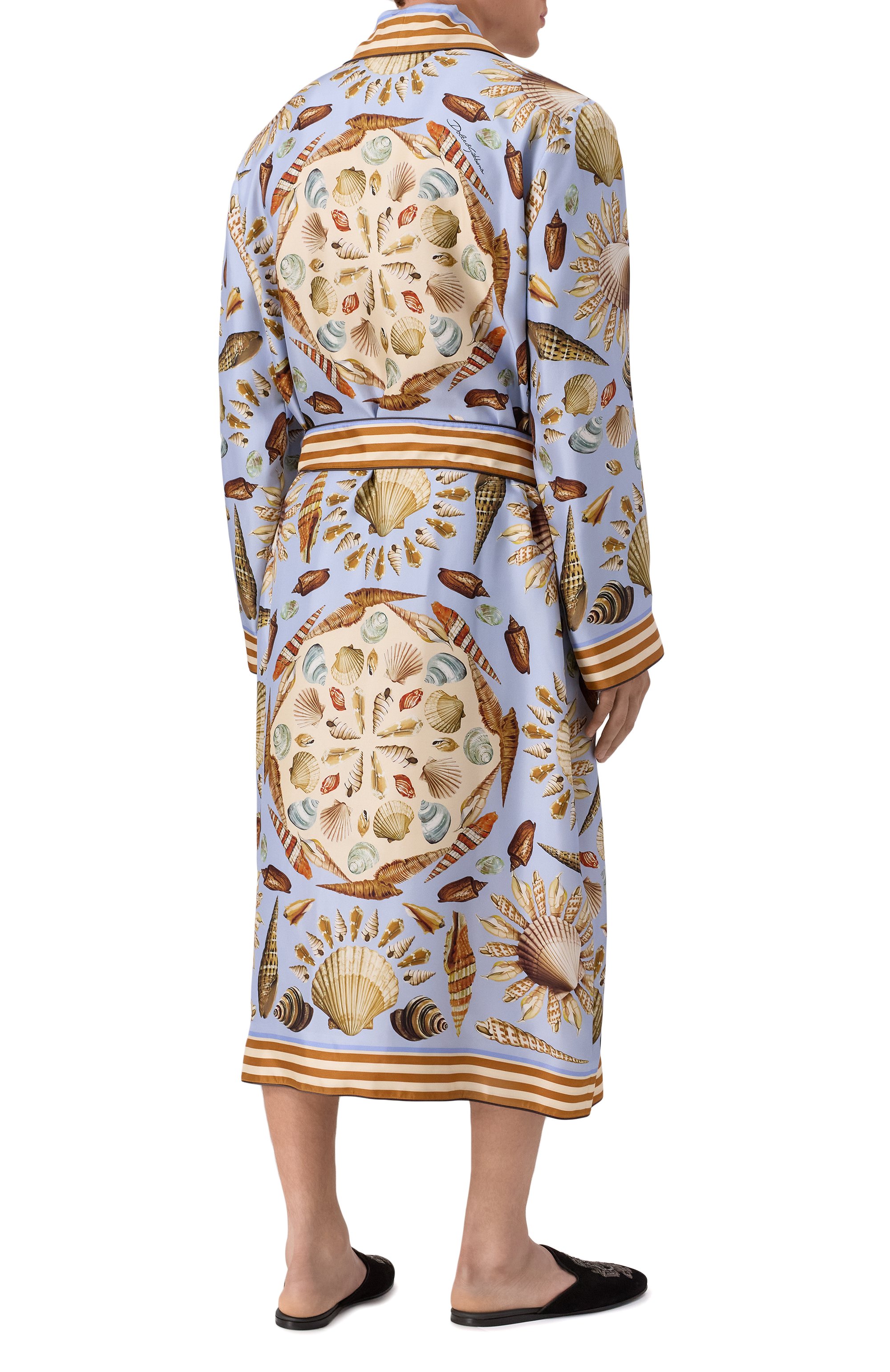 Шелковый халат DOLCE & GABBANA, арт. G031TT/HI1ZB, фото 4