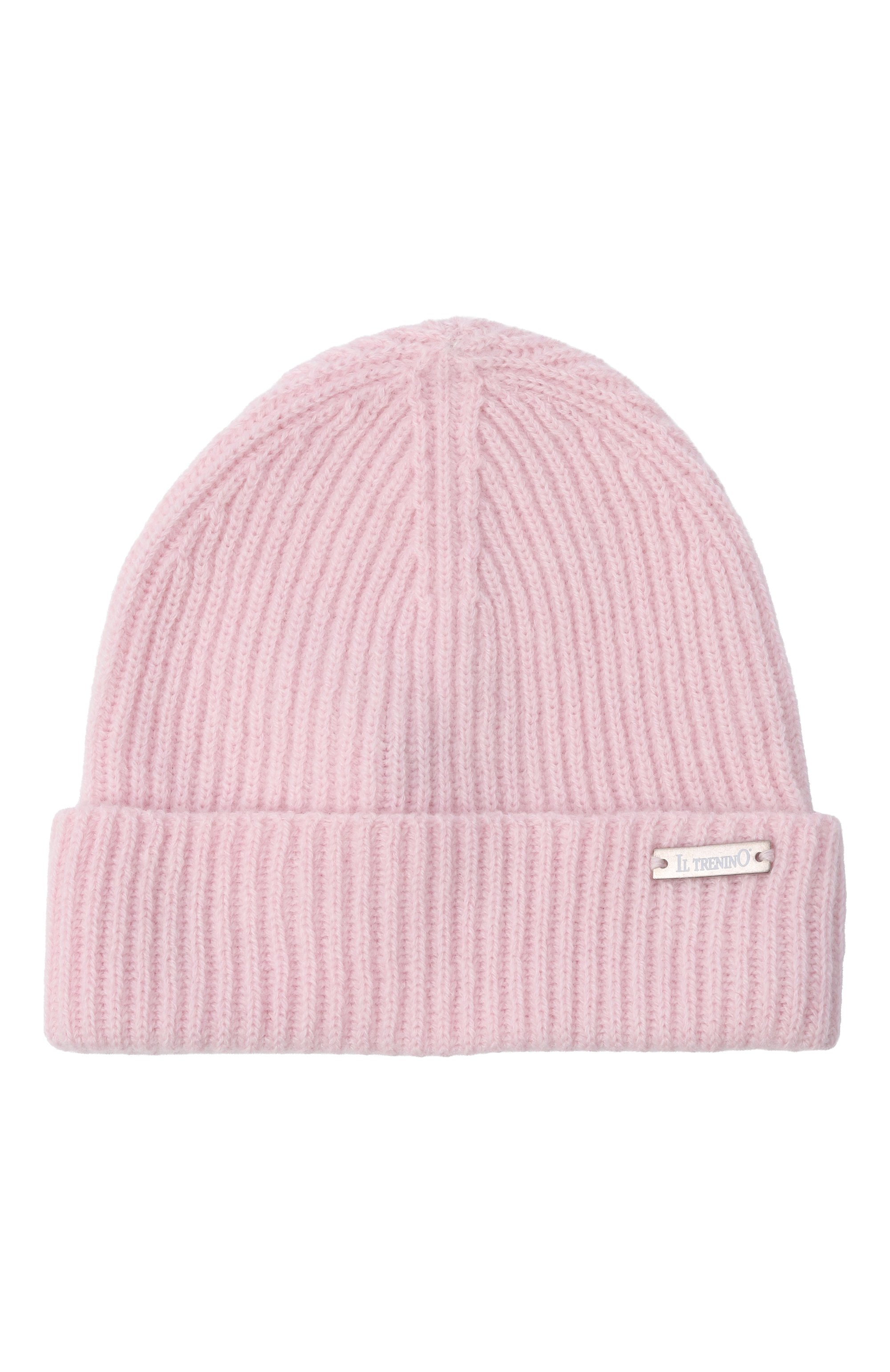 Шапка из шерсти и кашемира IL TRENINO светло-розового цвета по цене 7230 руб., арт. MB 6163-B, фото 1 Шапка из шерсти и кашемира IL TRENINO, арт. MB 6163-B, фото 1