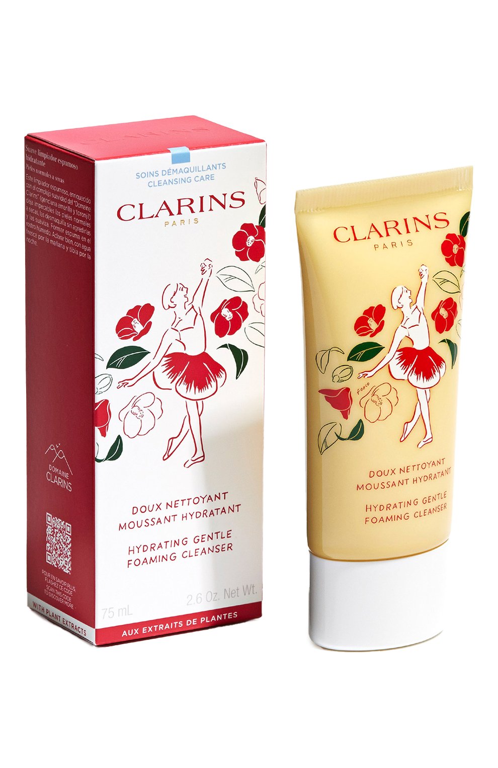 Очищающий пенящийся крем doux nettoyant moussant hydratant (75ml) CLARINS, арт. 80094400, фото 2