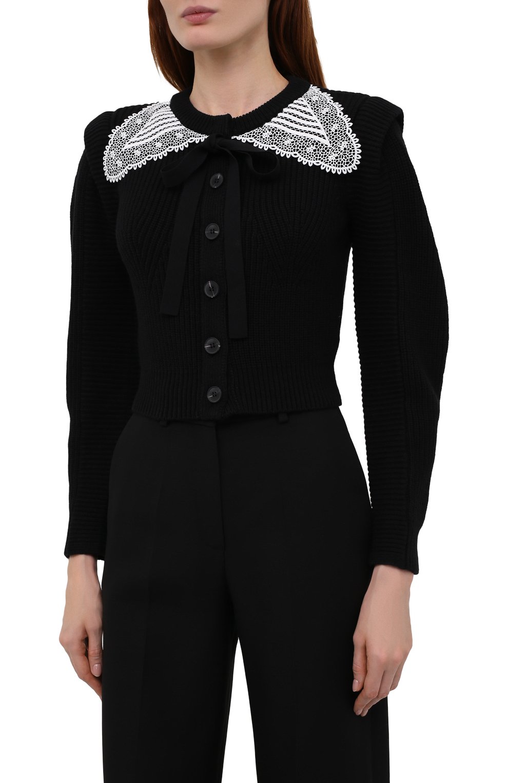 Кардиган из хлопка и шерсти SELF-PORTRAIT, арт. PF21-001B, фото 3