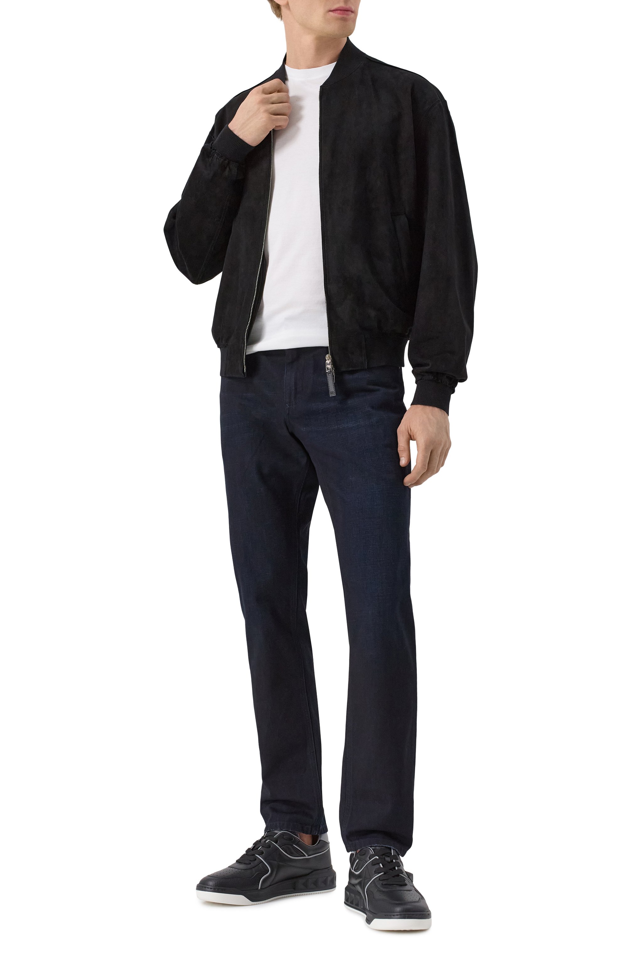 Кожаные кеды one stud VALENTINO, арт. 6Y2S0E71/NWN, фото 2