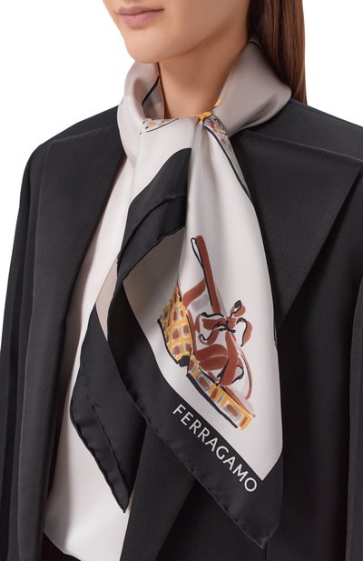 Шелковый платок FERRAGAMO, арт. 310231/789, фото 2