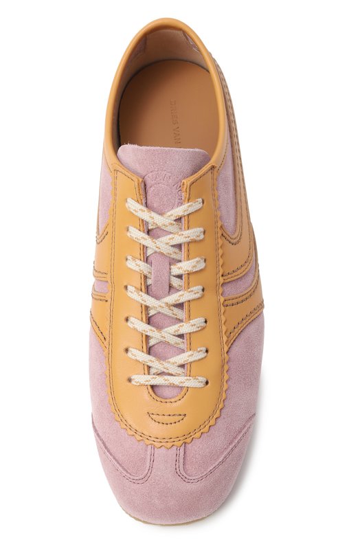Замшевые кеды Dries Van Noten WS251/1159/126 Розовый  WS251/1159/126 Фото 6