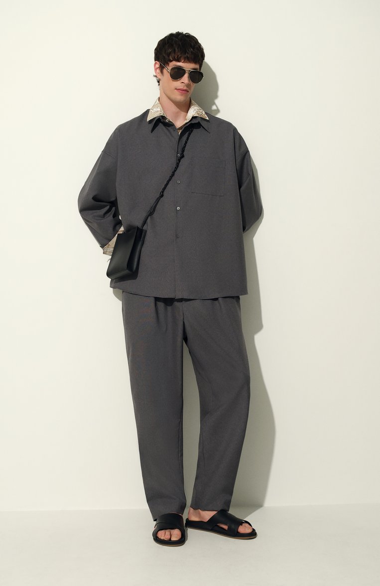 Мужская сумка tangle JIL SANDER черного цвета, арт. J25WG0003/P5995 | Фото 8 (Материал: Натуральная кожа; Размер: mini; Ремень/цепочка: На ремешке; Автоматизация ТО: Проставлено; Автоматизация состава: Проставлено)