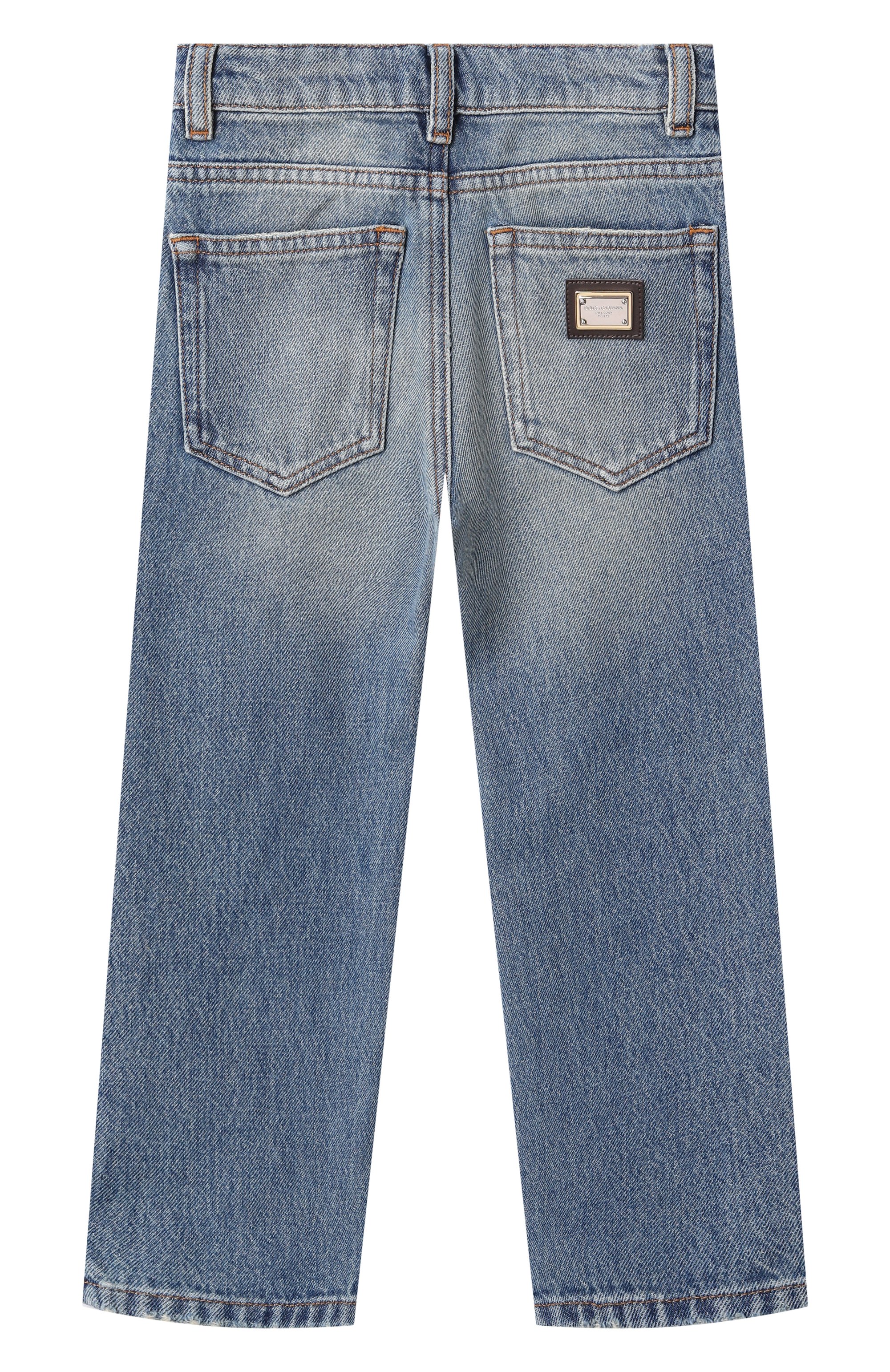 Джинсы DOLCE & GABBANA голубого цвета по цене 51700 руб., арт. L42F44/LDD10/8-14, фото 2 Джинсы DOLCE & GABBANA, арт. L42F44/LDD10/8-14, фото 2