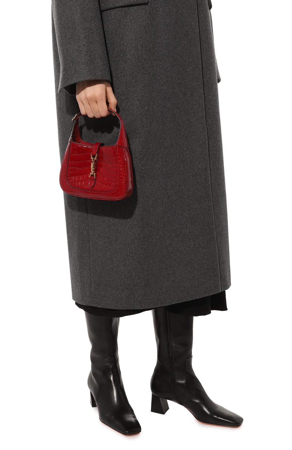 Сумка jackie 1961 mini из кожи аллигатора GUCCI, арт. 637091 EV40G, фото 8