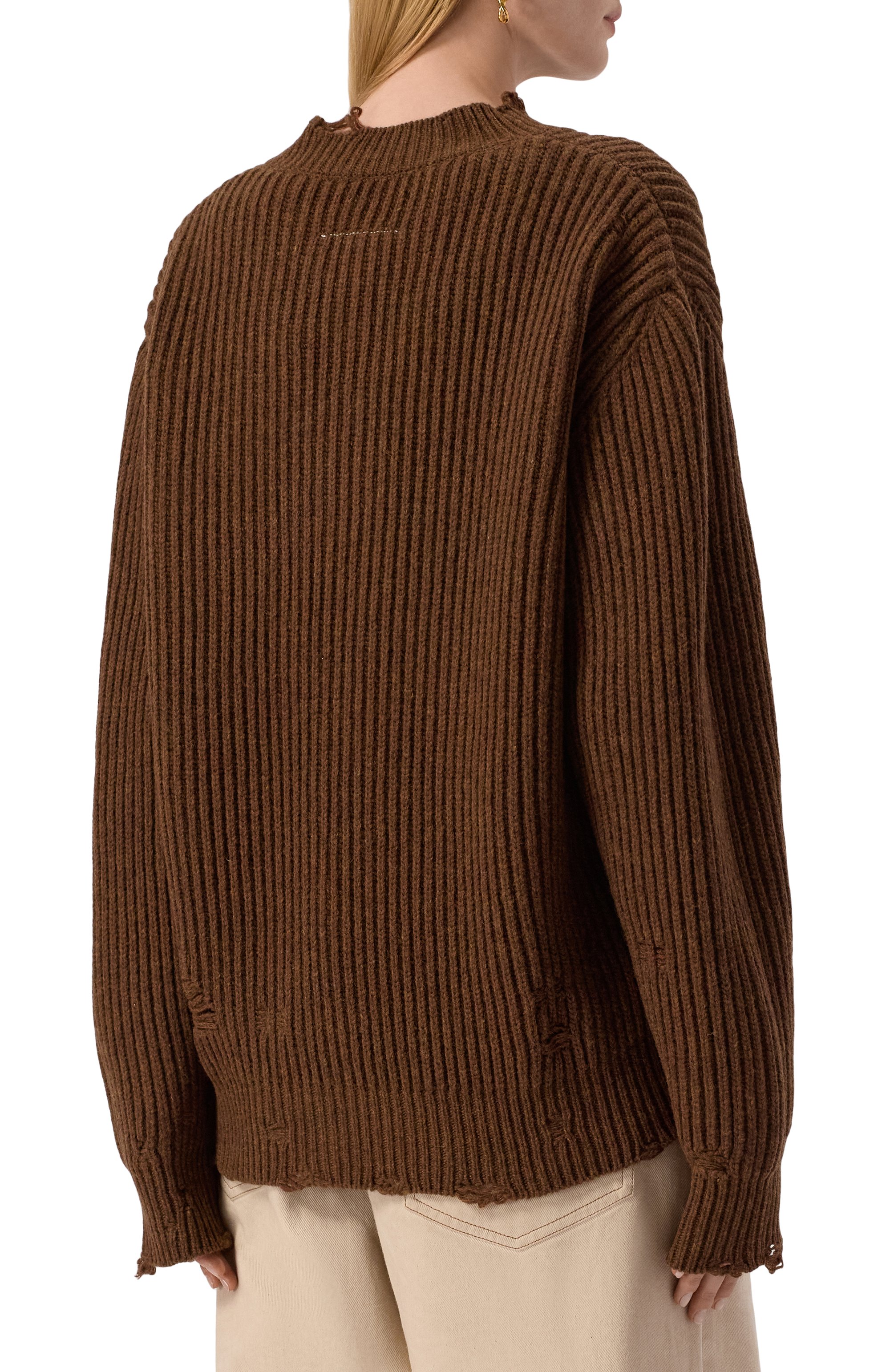 Шерстяной свитер MM6, арт. S52HN0011/M13138, фото 4