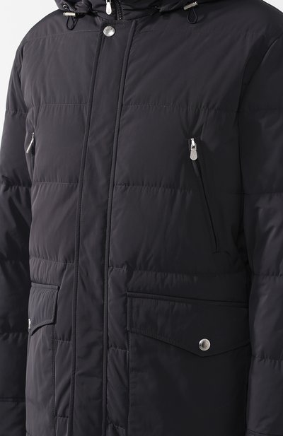 Пуховая куртка на молнии с капюшоном BRUNELLO CUCINELLI, арт. MM4931395, фото 5