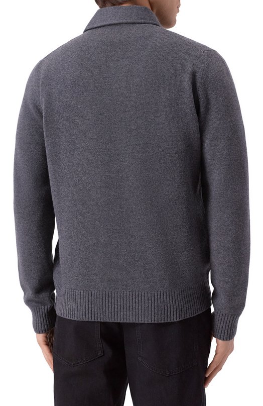 Кардиган из шерсти и кашемира Corneliani 26M577-2625112 Серый  26M577-2625112 Фото 4
