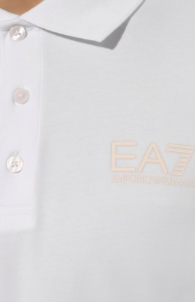 Хлопковое поло EA7, арт. 6DPF16/PJVQZ/XL, фото 5