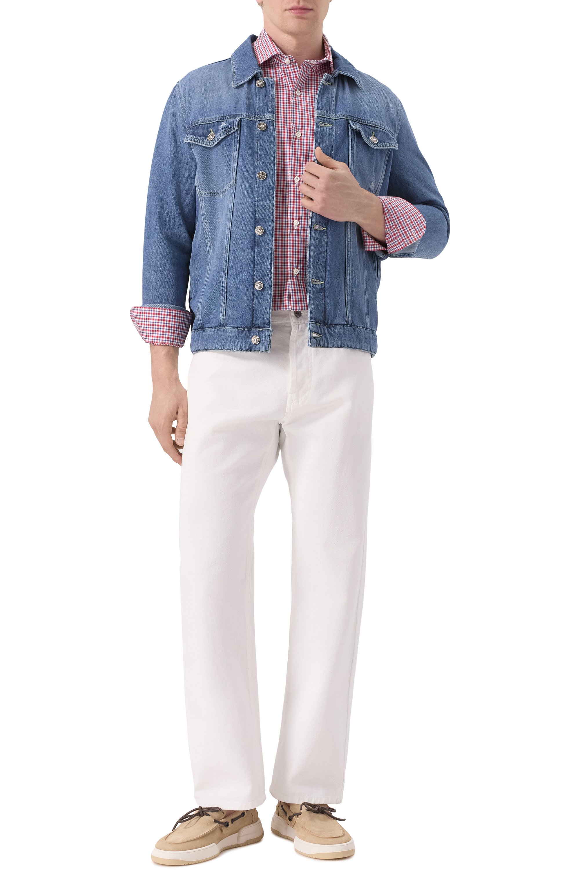 Хлопковая сорочка LUIGI BORRELLI, арт. SR3813, фото 2