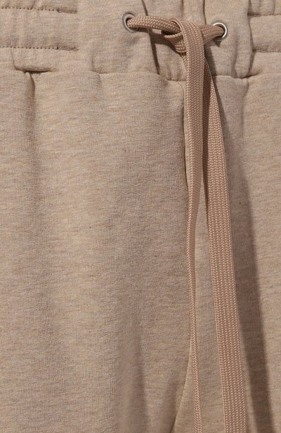 Хлопковые джоггеры HANRO бежевого цвета по цене 24070 руб., арт. 078851, фото 5 Хлопковые джоггеры HANRO, арт. 078851, фото 5