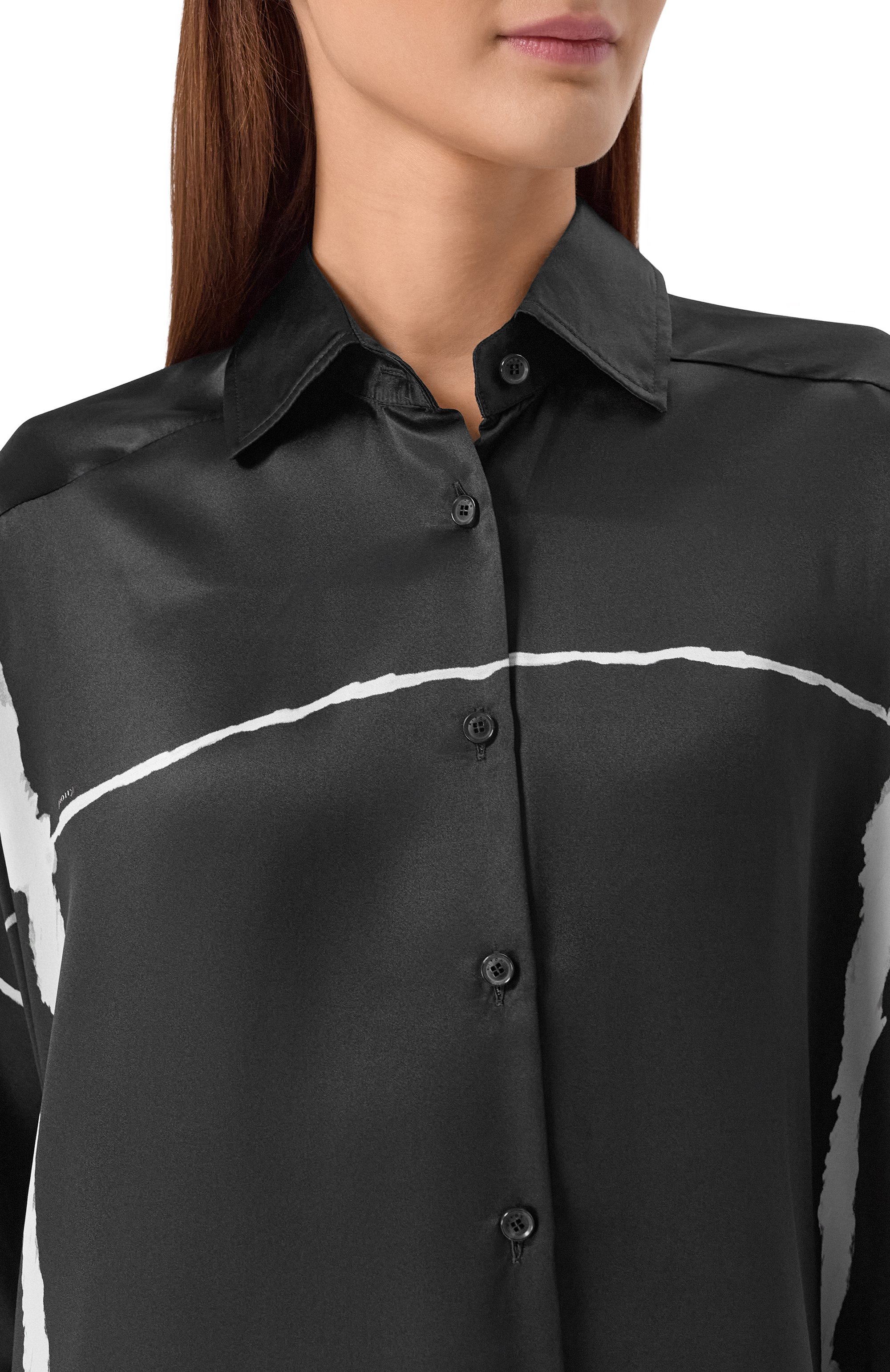 Атласная рубашка KITON, арт. D61438K0873G06, фото 5