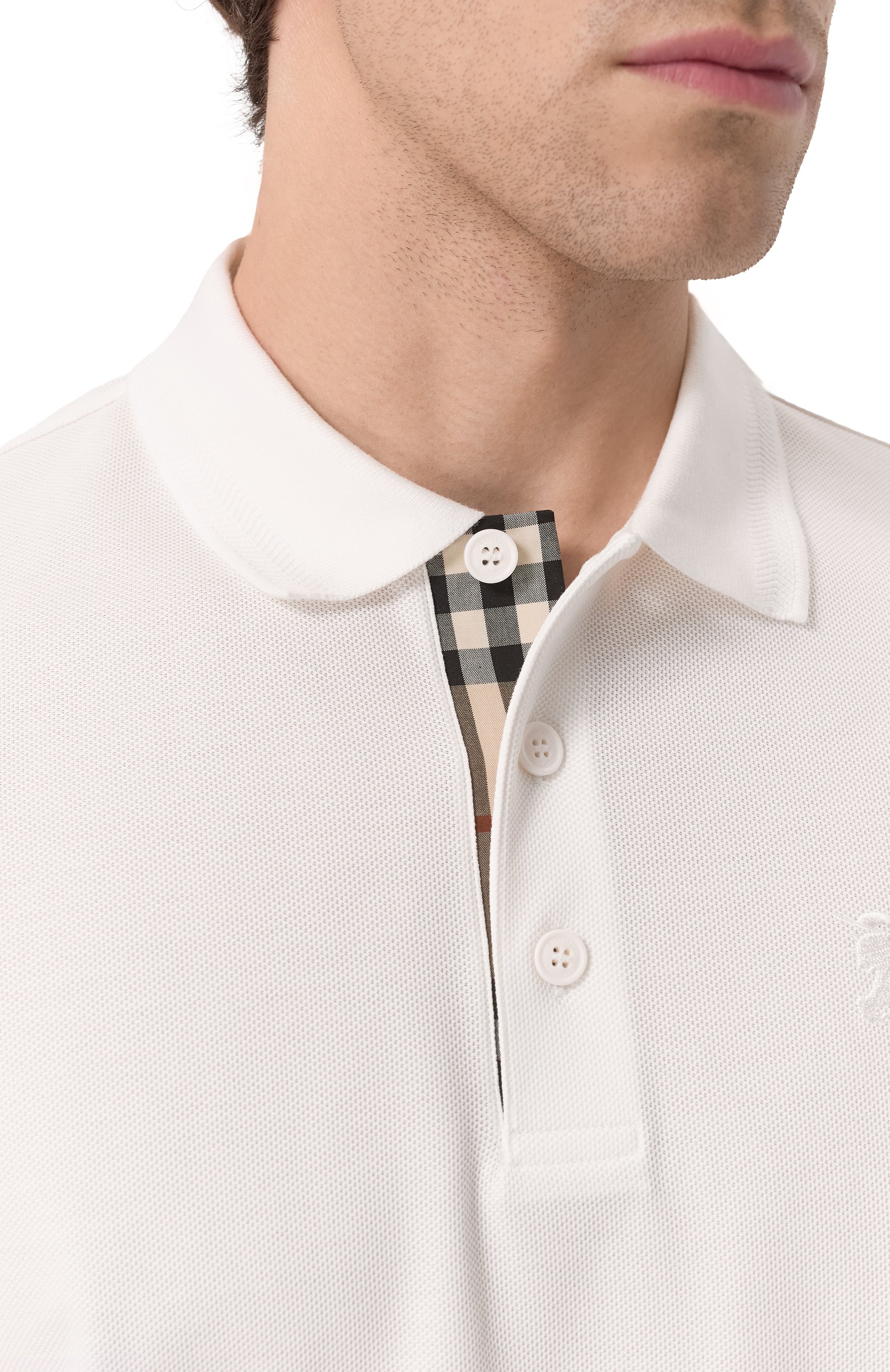 Хлопковое поло BURBERRY, арт. 8099166, фото 5