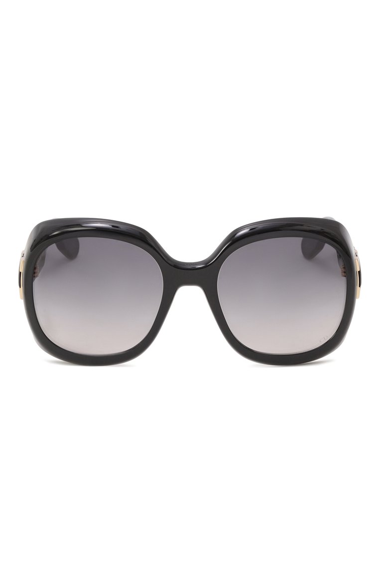 Женские солнцезащитные очки DIOR EYEWEAR черного цвета, арт. LADY 95.22 R2I 10A1 | Фото 3 (Тип очков: С/з; Нос: Не проставлено; Региональные ограничения белый список (Axapta Mercury): Не проставлено; Материал: Пластик; Очки форма: Круглые; Оптика Гендер: оптика-женское)