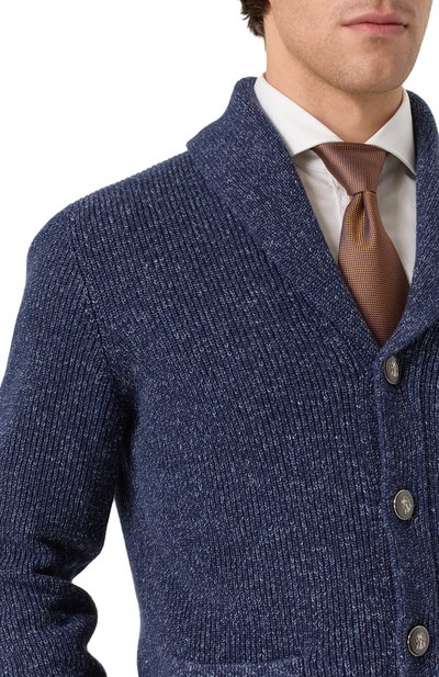 Кардиган из хлопка и льна BRUNELLO CUCINELLI, арт. MCH709006P, фото 5