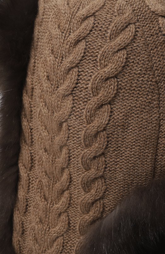 Шапка-ушанка из меха соболя Black Sable BS-47CF1 Бежевый  BS-47CF1 Фото 5