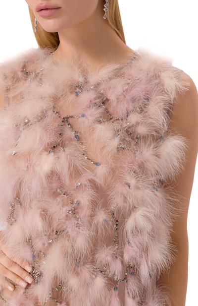 Платье с отделкой перьями GOOROO, арт. DE013-9000-106-FW23/24, фото 5