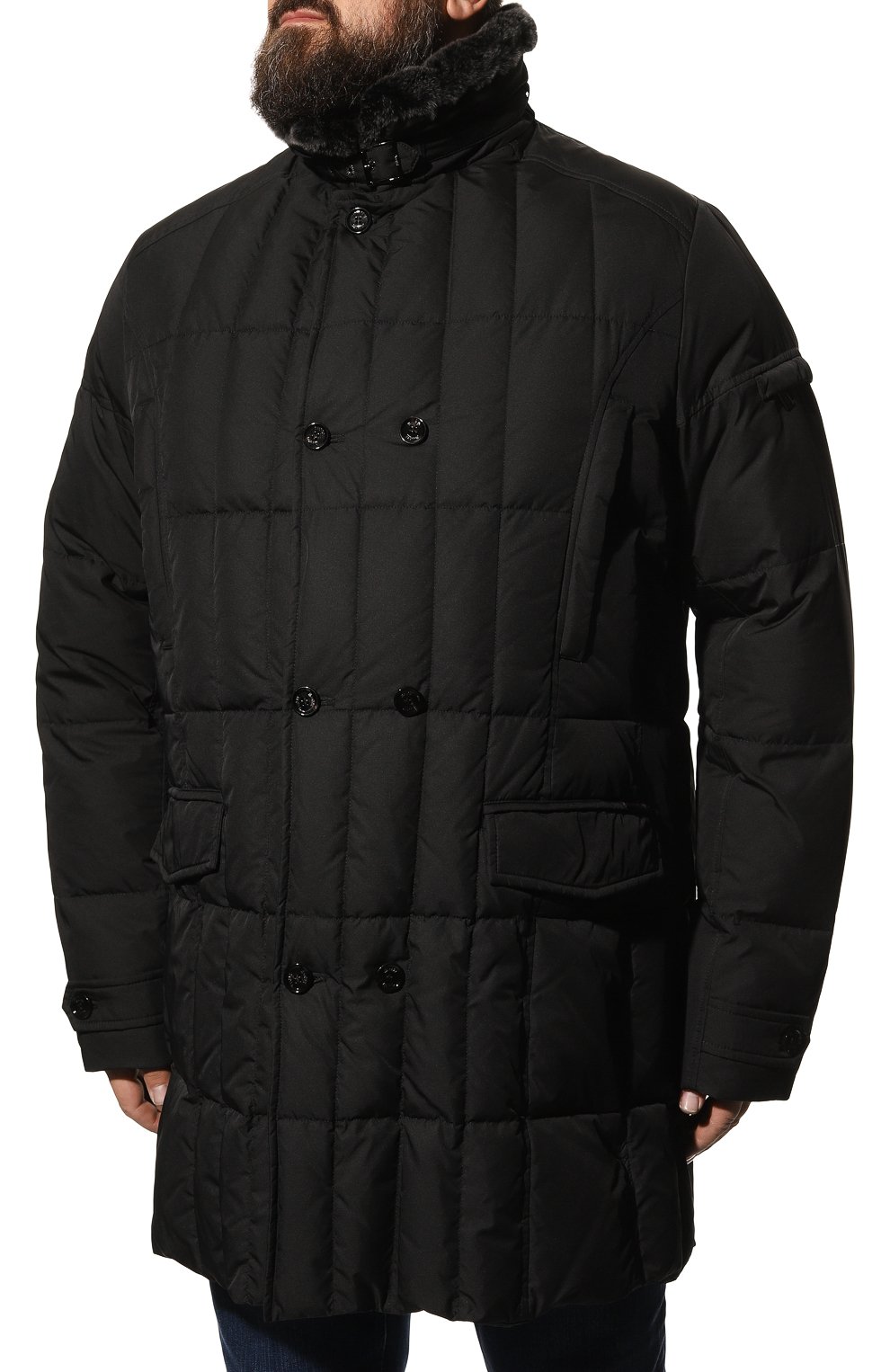 Пуховая куртка с отделкой из меха кролика morris-km MOORER, арт. M0RRIS-KM, фото 3