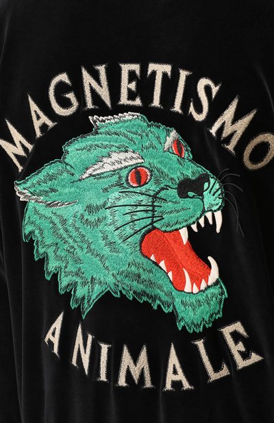 Хлопковая толстовка на молнии с капюшоном GUCCI, арт. 527964/X9V07, фото 5