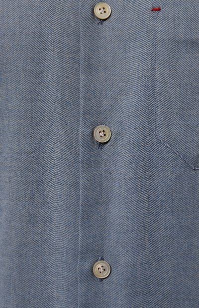 Рубашка из хлопка и лиоцелла KITON, арт. UMCNERH0902506, фото 5