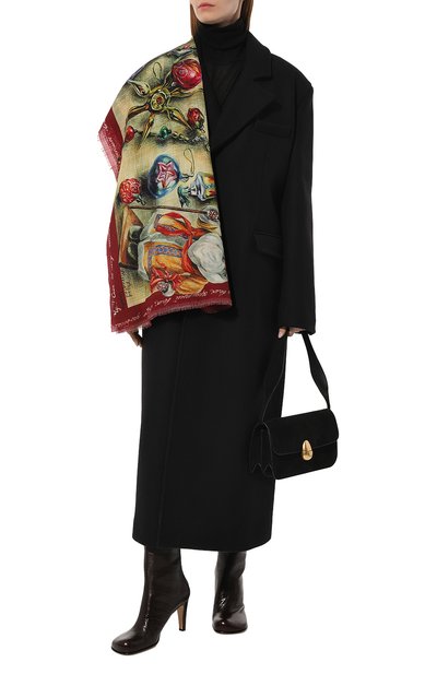 Кашемировая шаль новогодние игрушки GOURJI, арт. T23XMST8R, фото 2