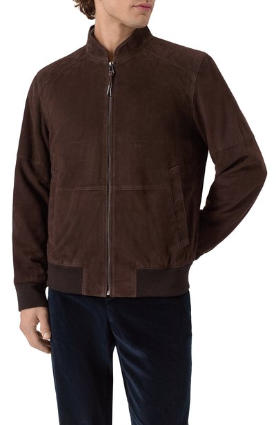 Замшевый бомбер WINDSOR, арт. B0RELL03-L/1300160L, фото 3