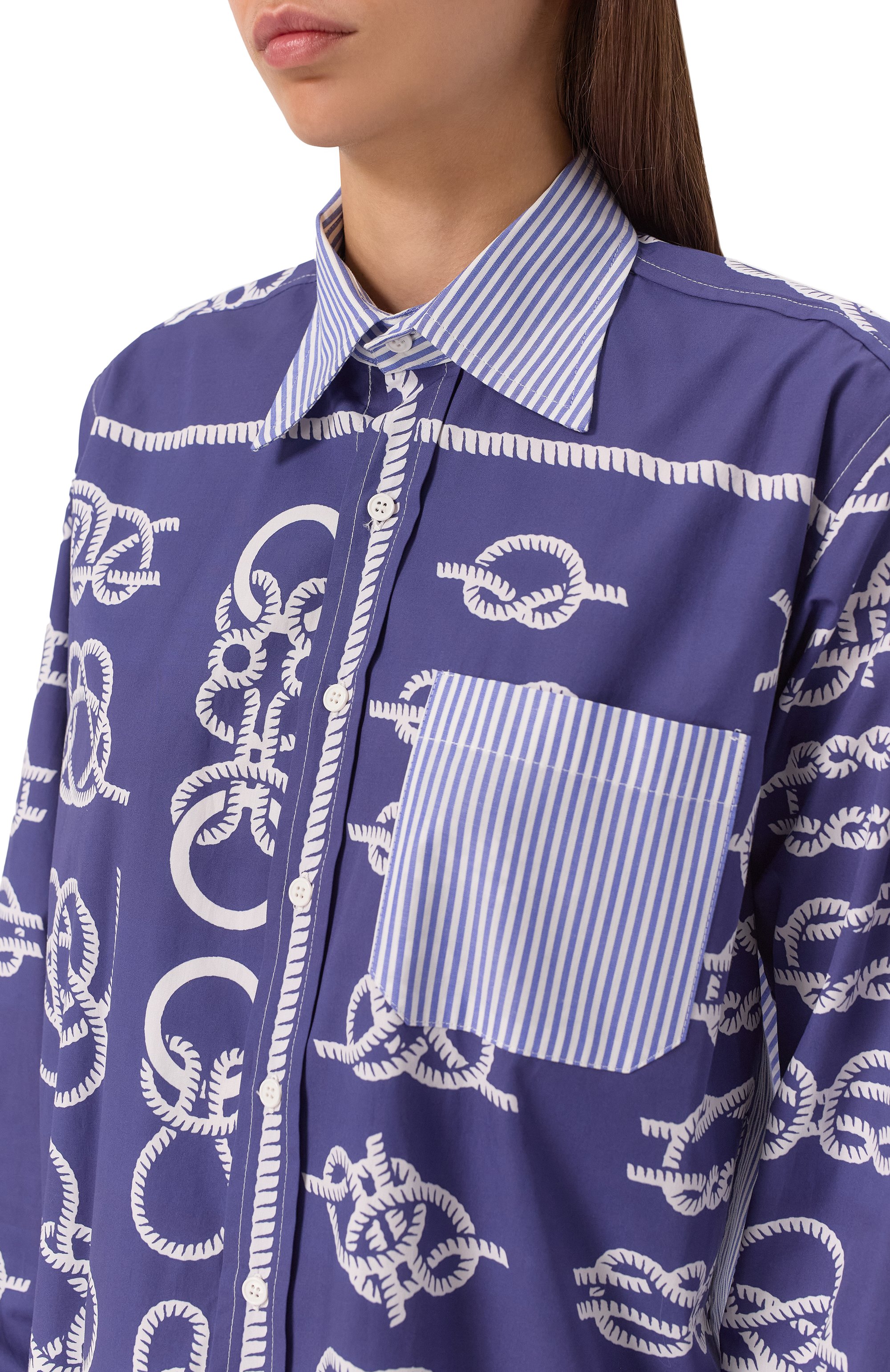 Хлопковая рубашка FORTE DEI MARMI COUTURE, арт. 25SF5123, фото 5