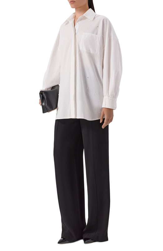 Хлопковая рубашка Giuseppe di Morabito 06PSED913R 16406 Белый  06PSED913R 16406 Фото 2