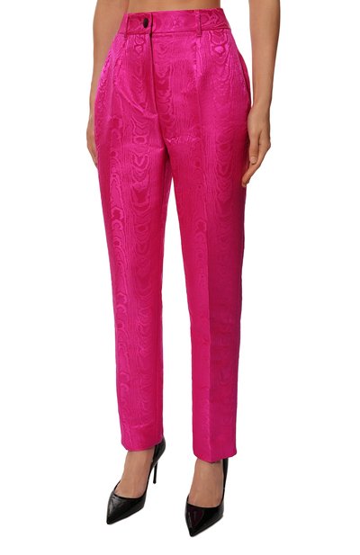 Брюки DOLCE & GABBANA фуксия цвета по цене 105500 руб., арт. FTAM2T/MJMAM/0UTLET AW22-23, фото 3 Брюки DOLCE & GABBANA, арт. FTAM2T/MJMAM/0UTLET AW22-23, фото 3