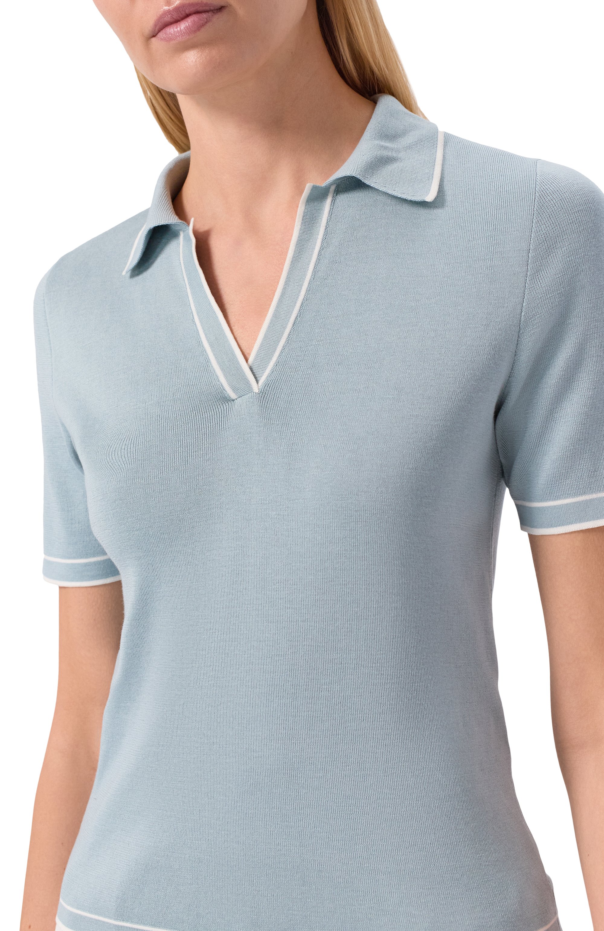 Поло из шелка и хлопка  MVST, арт. M26.2PW.K223-SS/Y201, фото 5