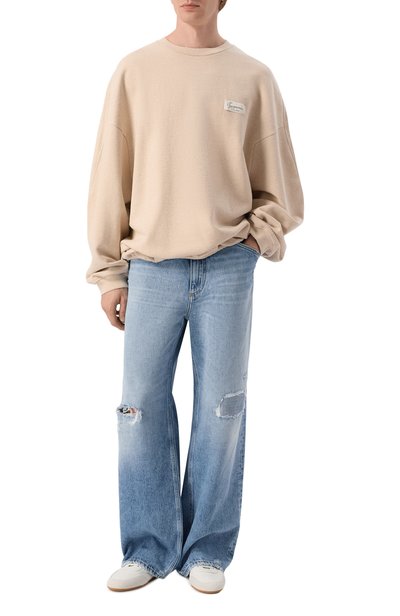 Хлопковый свитшот JACQUEMUS бежевого цвета по цене 57150 руб., арт. 26HSSU00215/AJ00325, фото 2 Хлопковый свитшот JACQUEMUS, арт. 26HSSU00215/AJ00325, фото 2