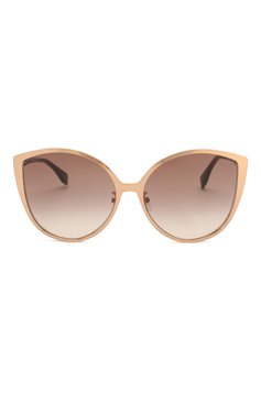 Женские солнцезащитные очки FENDI кремового цвета, арт. 0395/F DDB | Фото 3 (Статус проверки: Проверена категория; Тип очков: С/з; Региональные ограничения белый список (Axapta Mercury): RU, Не проставлено; Нос: Не проставлено; Материал: Пластик, Металл; Очки форма: Бабочка; Оптика Гендер: оптика-женское)
