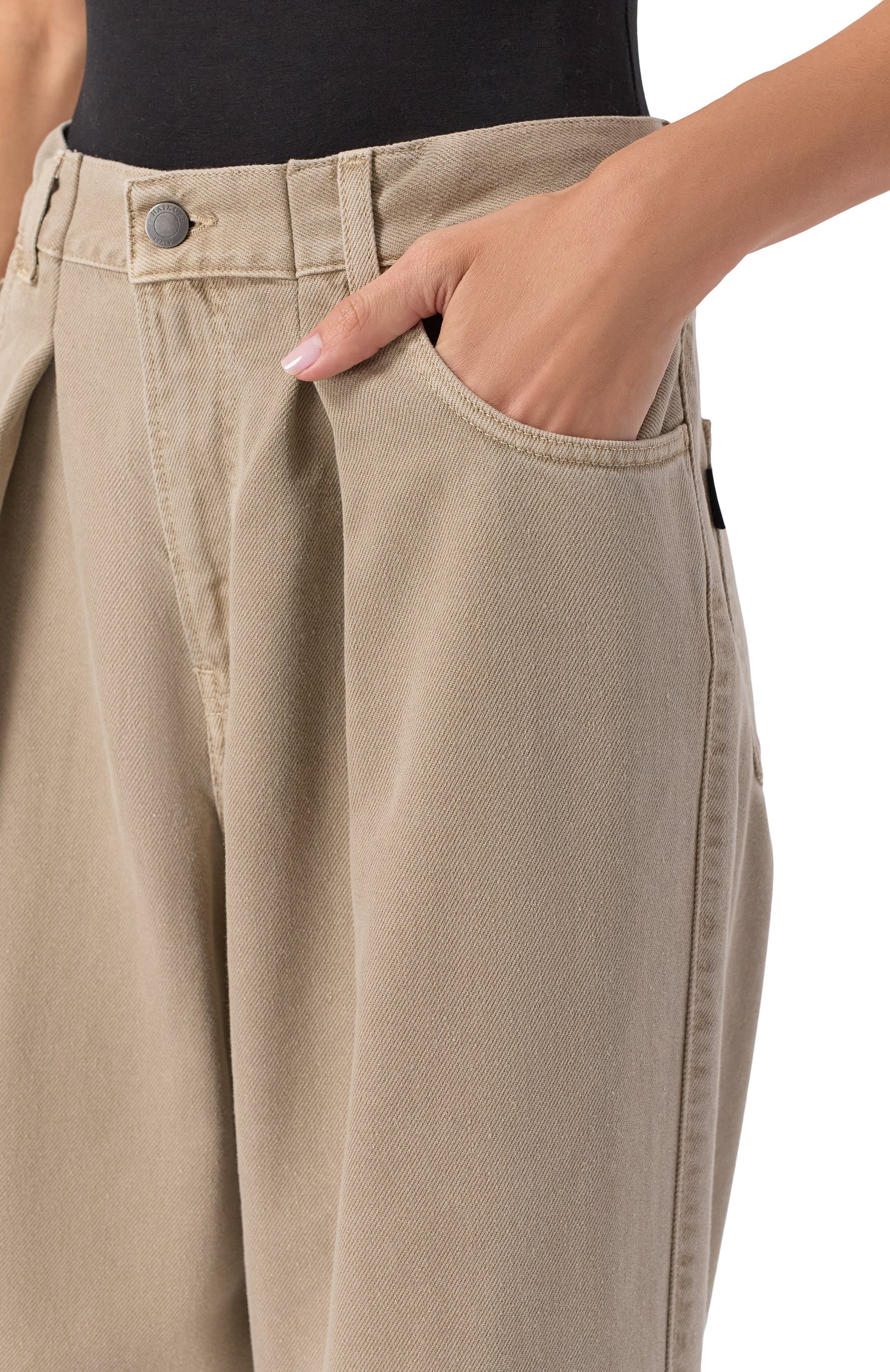 Джинсы HAIKURE бежевого цвета по цене 37400 руб., арт. HEW03340GF139PT, фото 5 Джинсы HAIKURE, арт. HEW03340GF139PT, фото 5