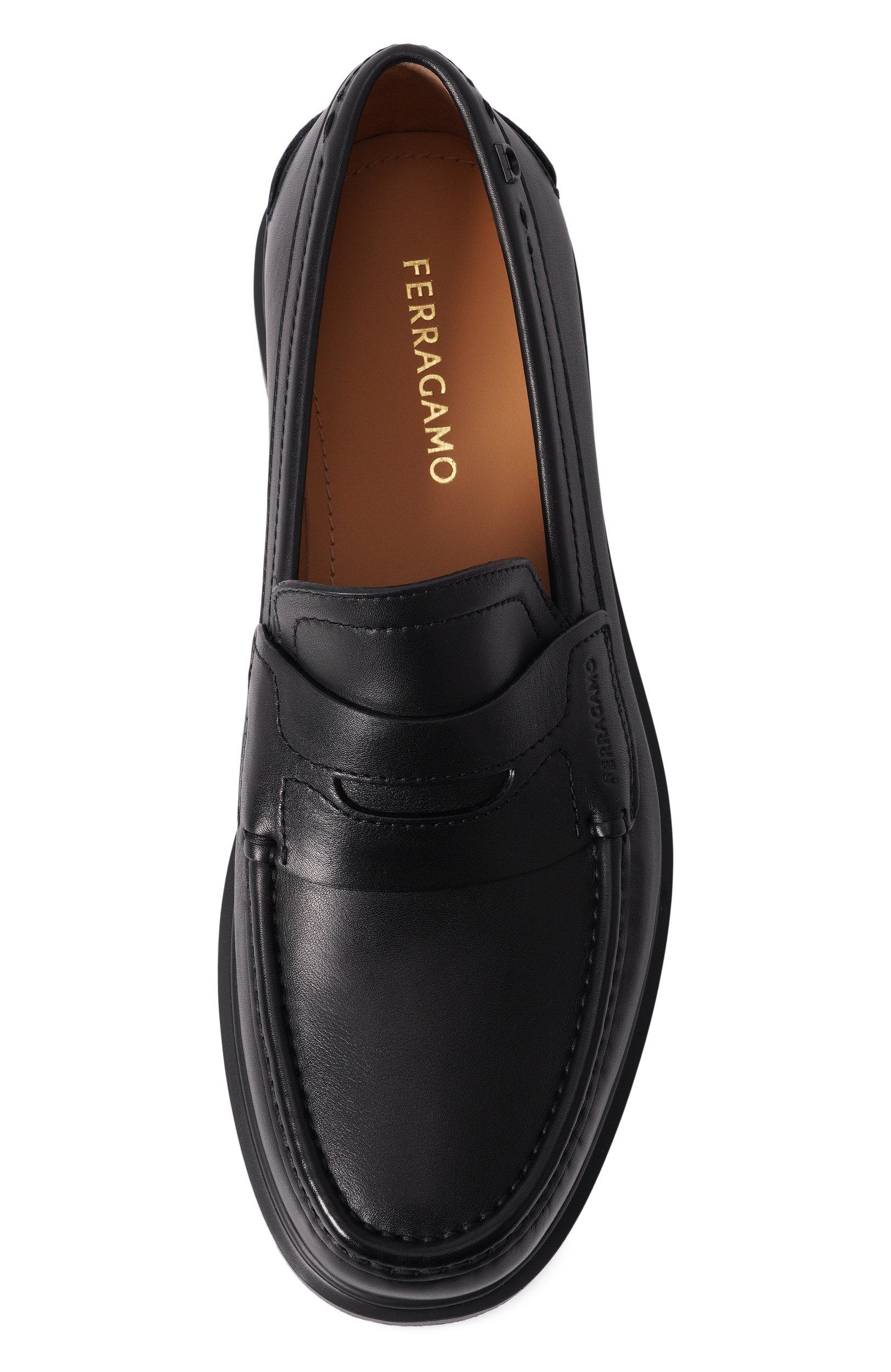 Кожаные пенни-лоферы FERRAGAMO, арт. 029904/781935_001, фото 5