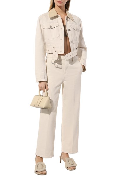 Джинсы THEORY кремового цвета по цене 24450 руб., арт. M1204201, фото 2 Джинсы THEORY, арт. M1204201, фото 2