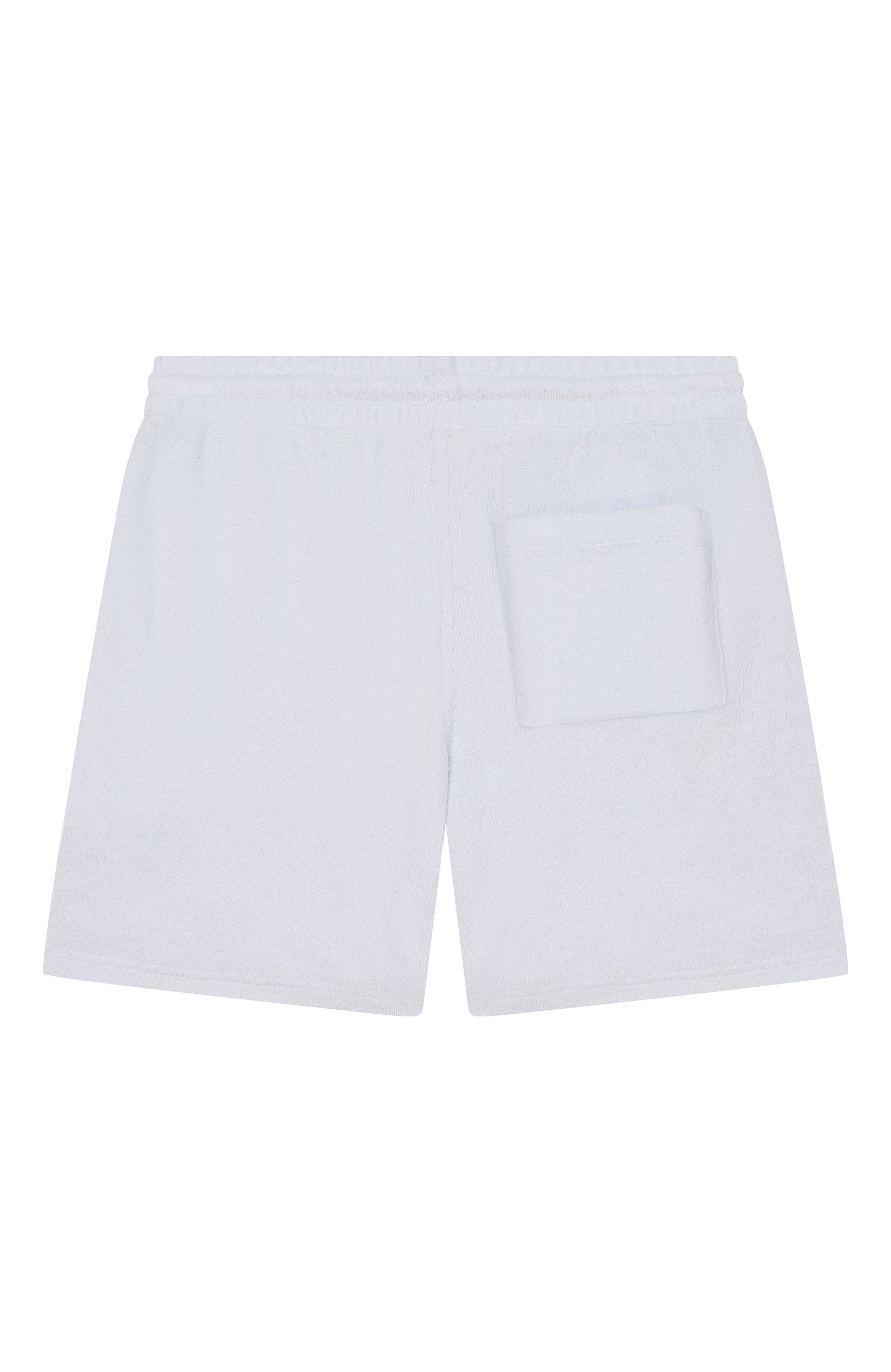 Хлопковые шорты SPORTY AND RICH голубого цвета по цене 12100 руб., арт. SH06675326BL90, фото 2 Хлопковые шорты SPORTY AND RICH, арт. SH06675326BL90, фото 2