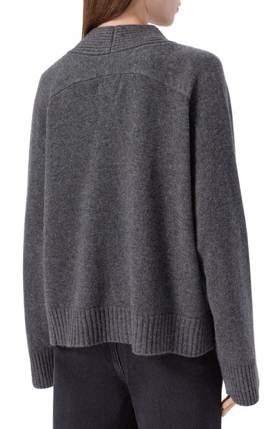 Кашемировый кардиган LOULOU DE SAISON серого цвета по цене 69900 руб., арт. KAIA LDS, фото 4 Кашемировый кардиган LOULOU DE SAISON, арт. KAIA LDS, фото 4