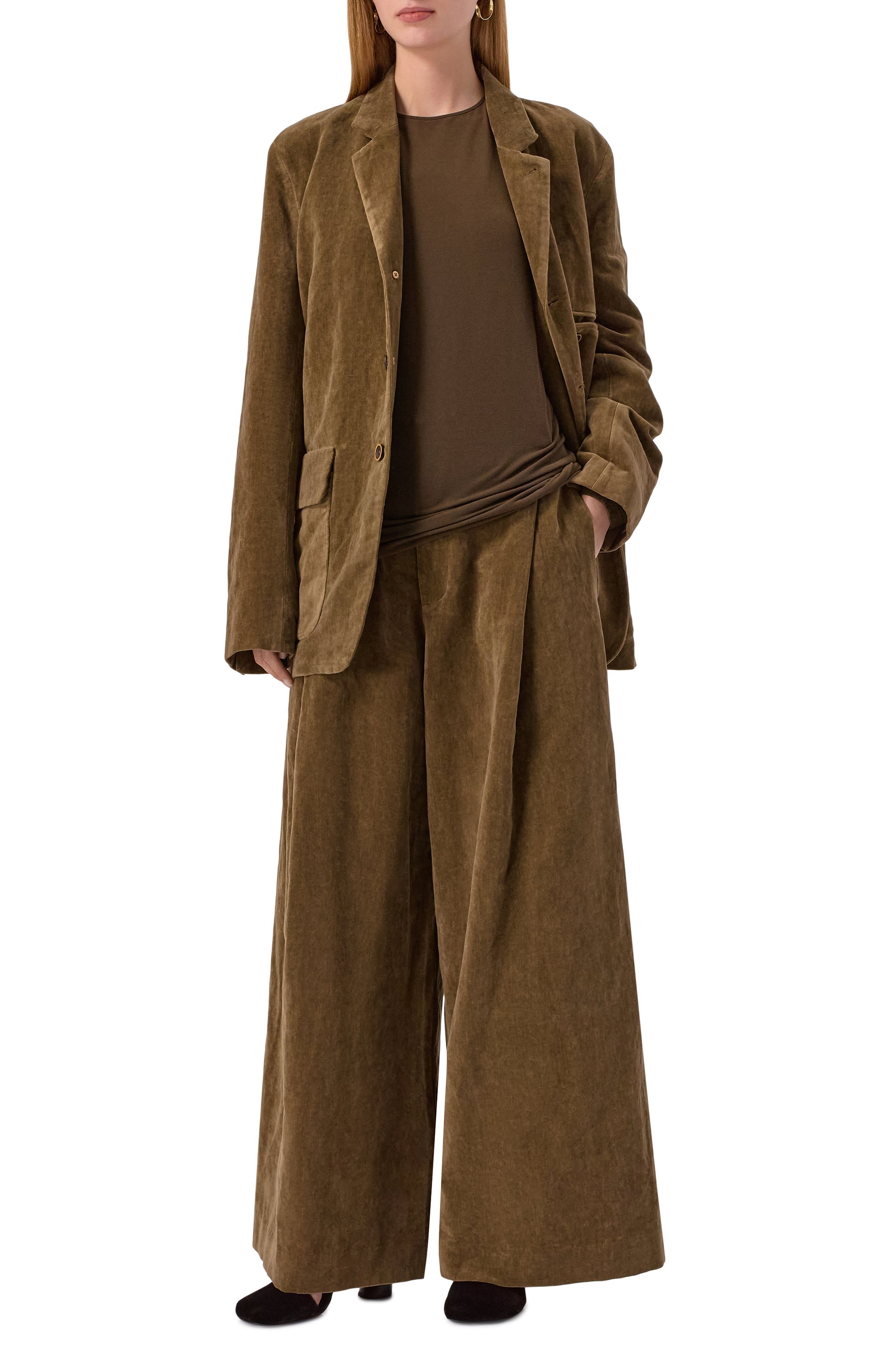 Бархатные брюки UMA WANG, арт. UP3011, фото 2