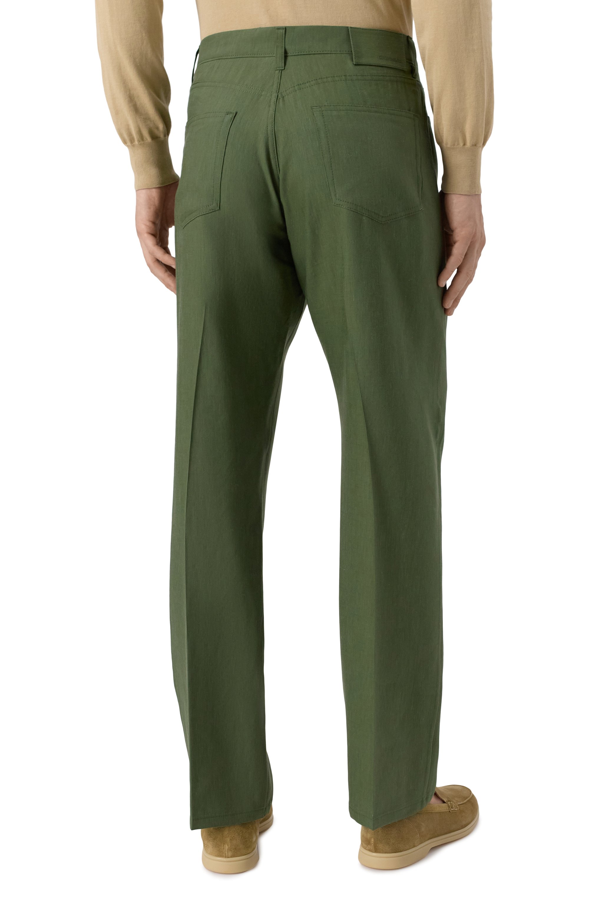 Брюки изо льна и шерсти CANALI, арт. U7052/AE02571, фото 4