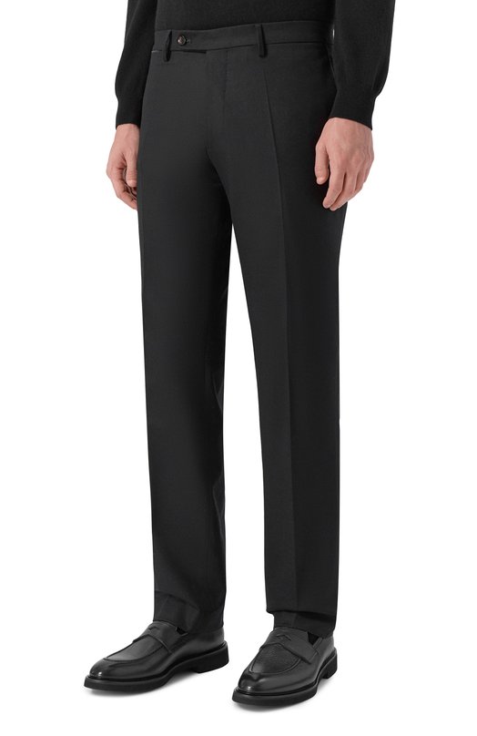 Шерстяные брюки Andrea Campagna SC/1 ALC/FA1386X Чёрный  SC/1 ALC/FA1386X Фото 3